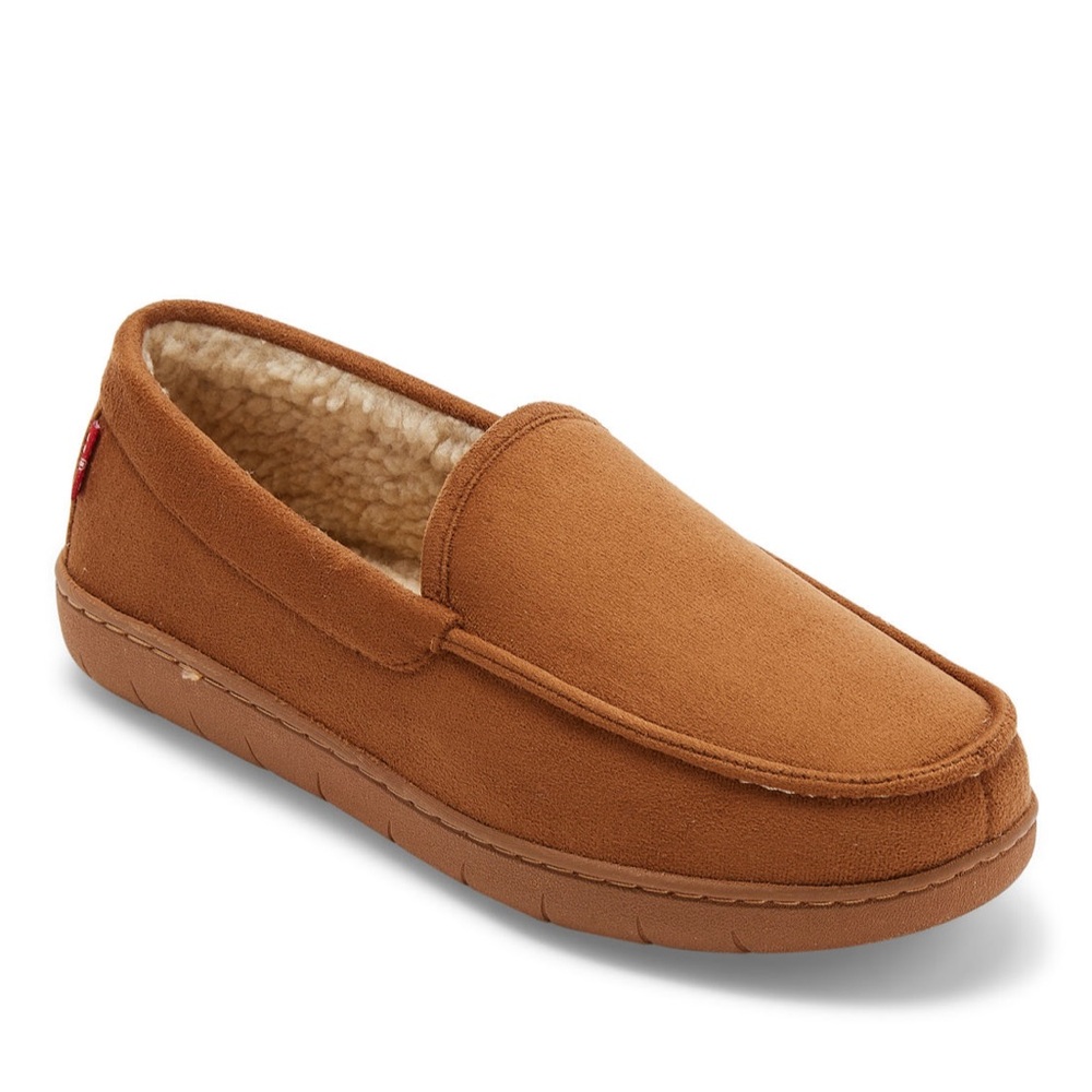 New Levi's men's moccasin slippers. Size 13, XXL. Color: tan.